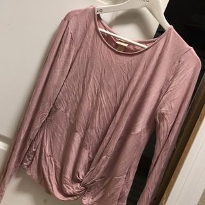 Knotted front blouse